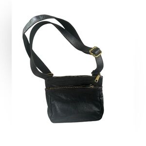 Black Leather Crossbody Bag
